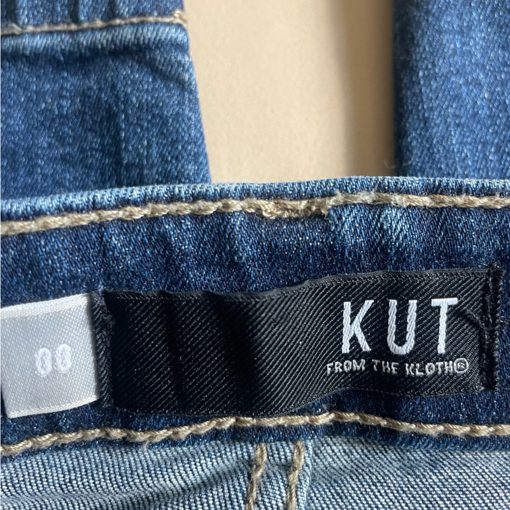Kut brand high waisted button fly skinny jeans size 00